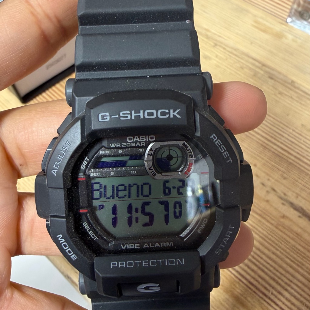 Casio GShock Black Digital Alarm Watch Casio GShock Black Digital Alarm Watch